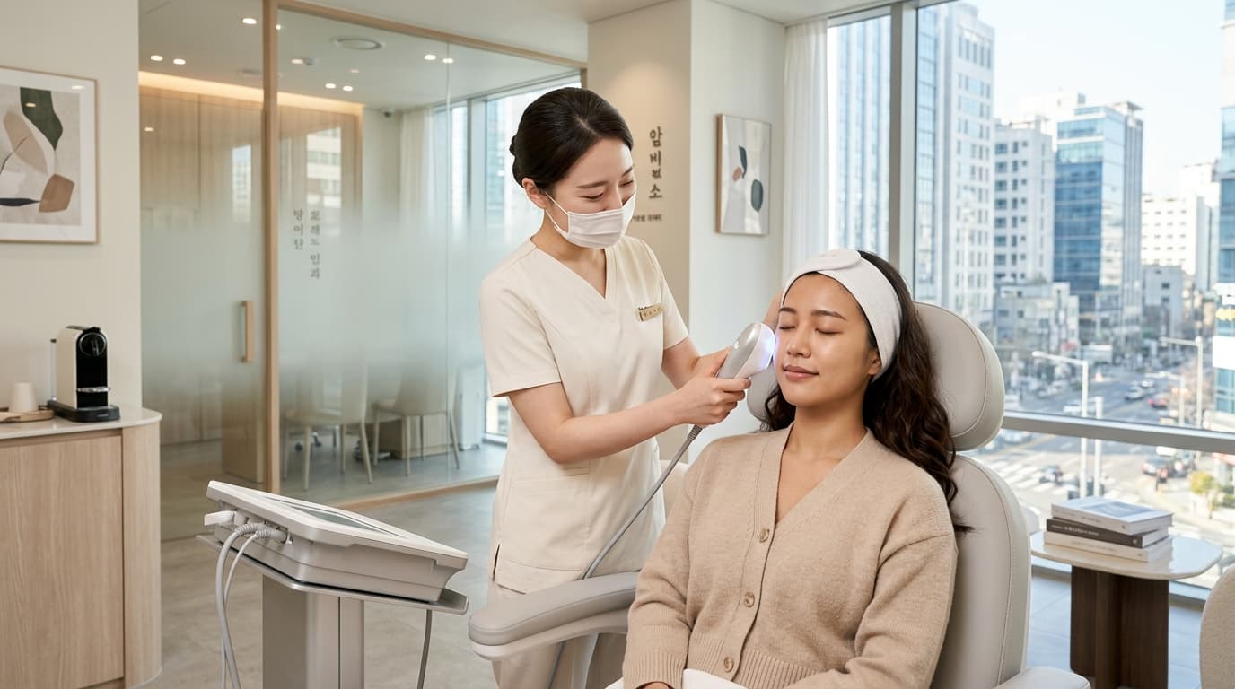 台灣女生在首爾現代醫美診所體驗ULTRASKIN PLUS療程